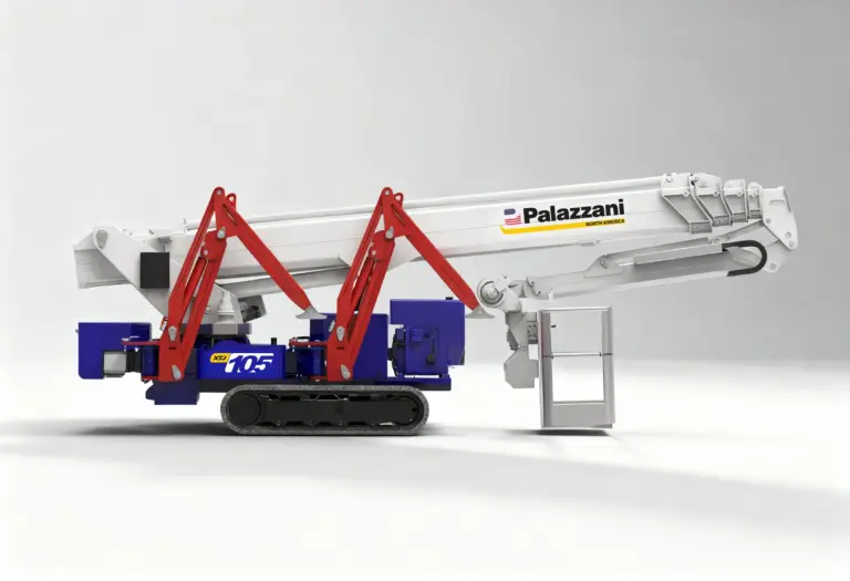 Palazzani North America Spider Lifts Aerial Platform for Sales XTJ 105 closed sideview